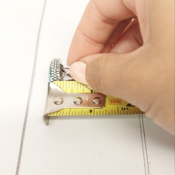 Handcrafted Turquoise Ring Sz 7 - Picture 10 of 10